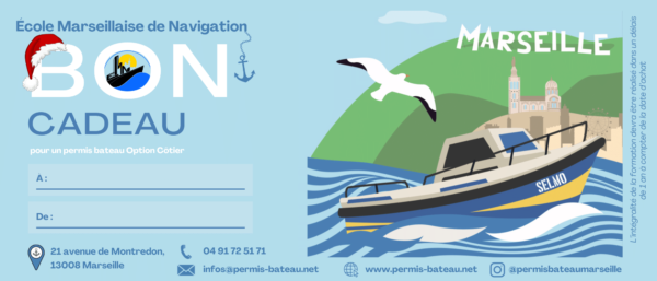 Bon Cadeau - Permis Bateau - Option Côtière